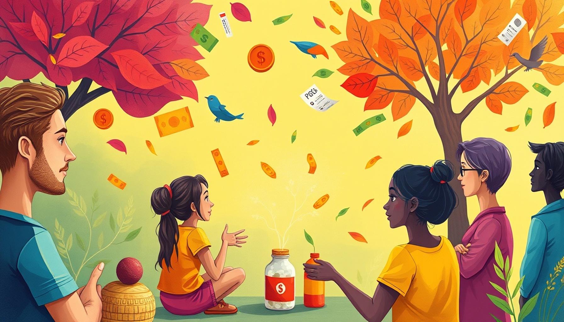 Building Communities: The Role of Social Interactions in Developing Healthy Habits